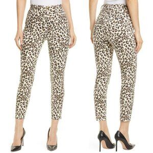 FRAME Ali High Rise Cigarette Skinny Jeans Size 29 Beige Leopard AHRCSL790P
